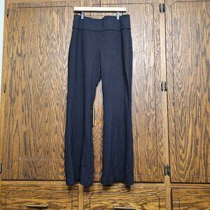 Maurices size Large tall wide leg high rise black dress pant